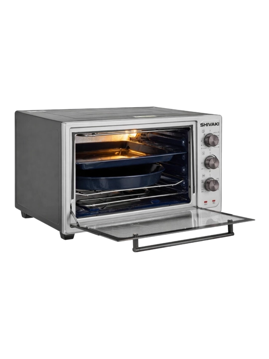 Elektr mini-pech 36 l Shivaki 3618 L — konveksiyali pech, oshxona uchun, inox
