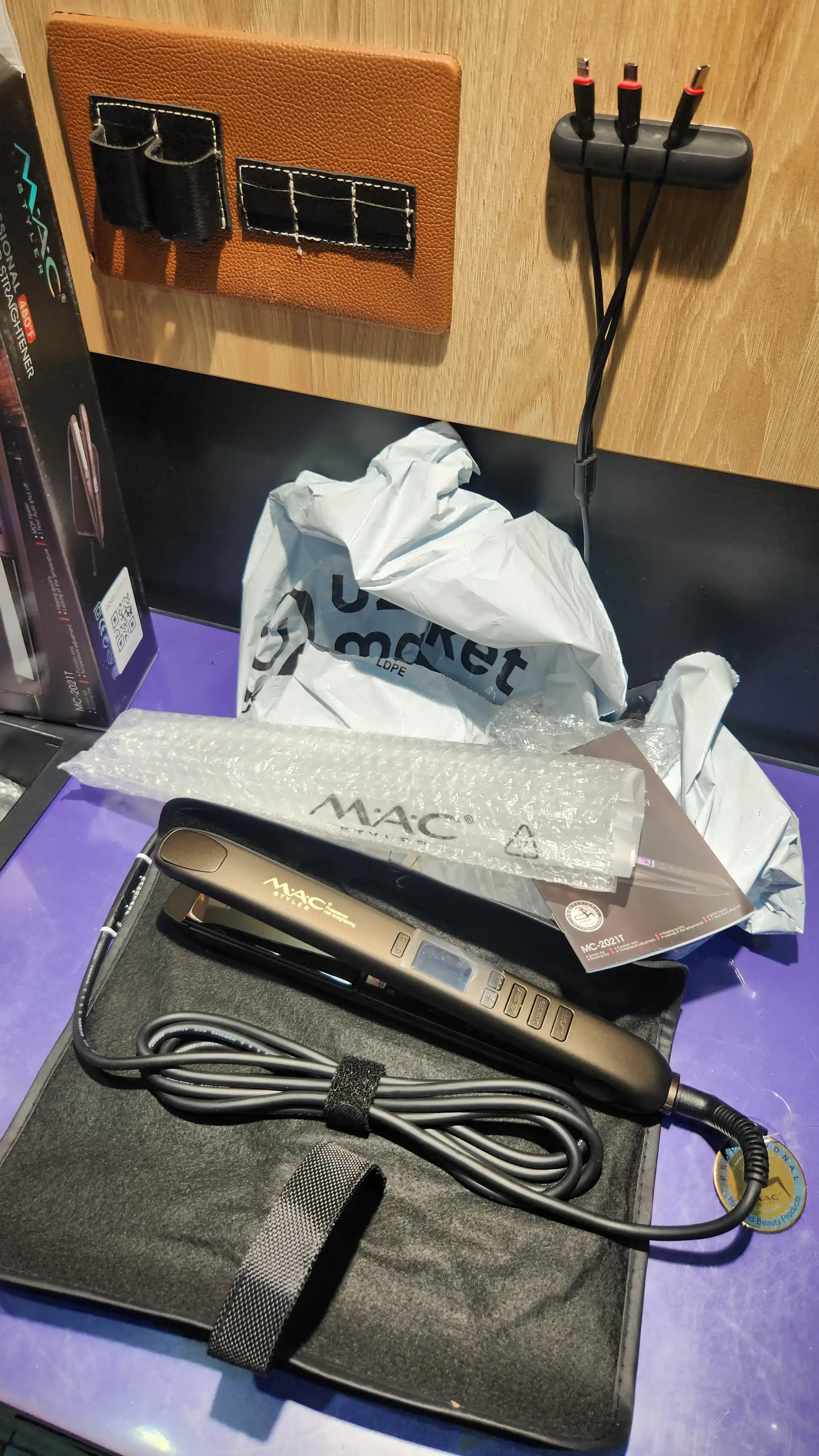 Professional Mac soch dazmol, soch tekislash uchun dazmol