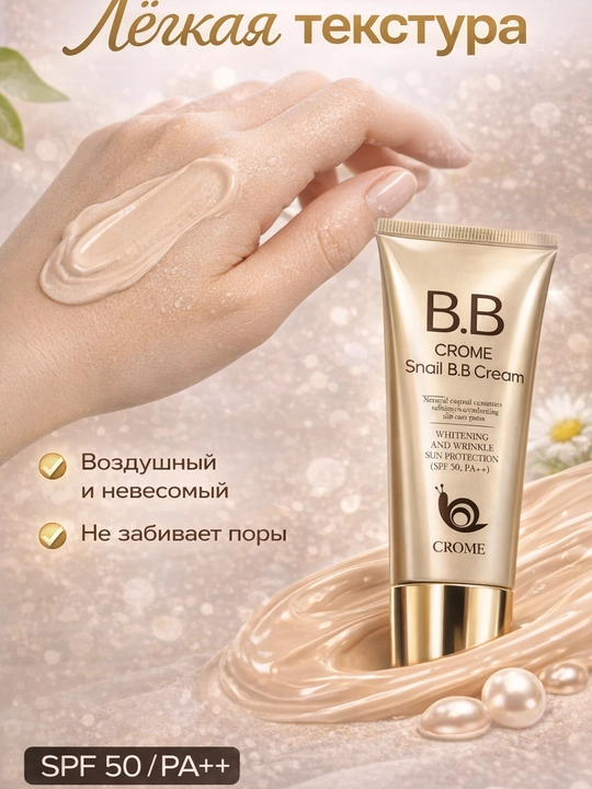 BB krem SPF50  ideal teri 1 daqiqada BB tonalka krem  namlantiruvchi tabiiy yuz parvarishi