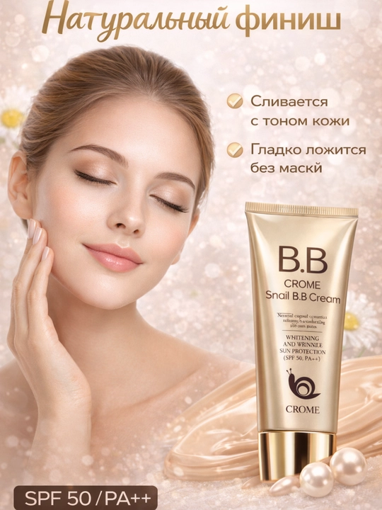 BB krem SPF50  ideal teri 1 daqiqada BB tonalka krem  namlantiruvchi tabiiy yuz parvarishi