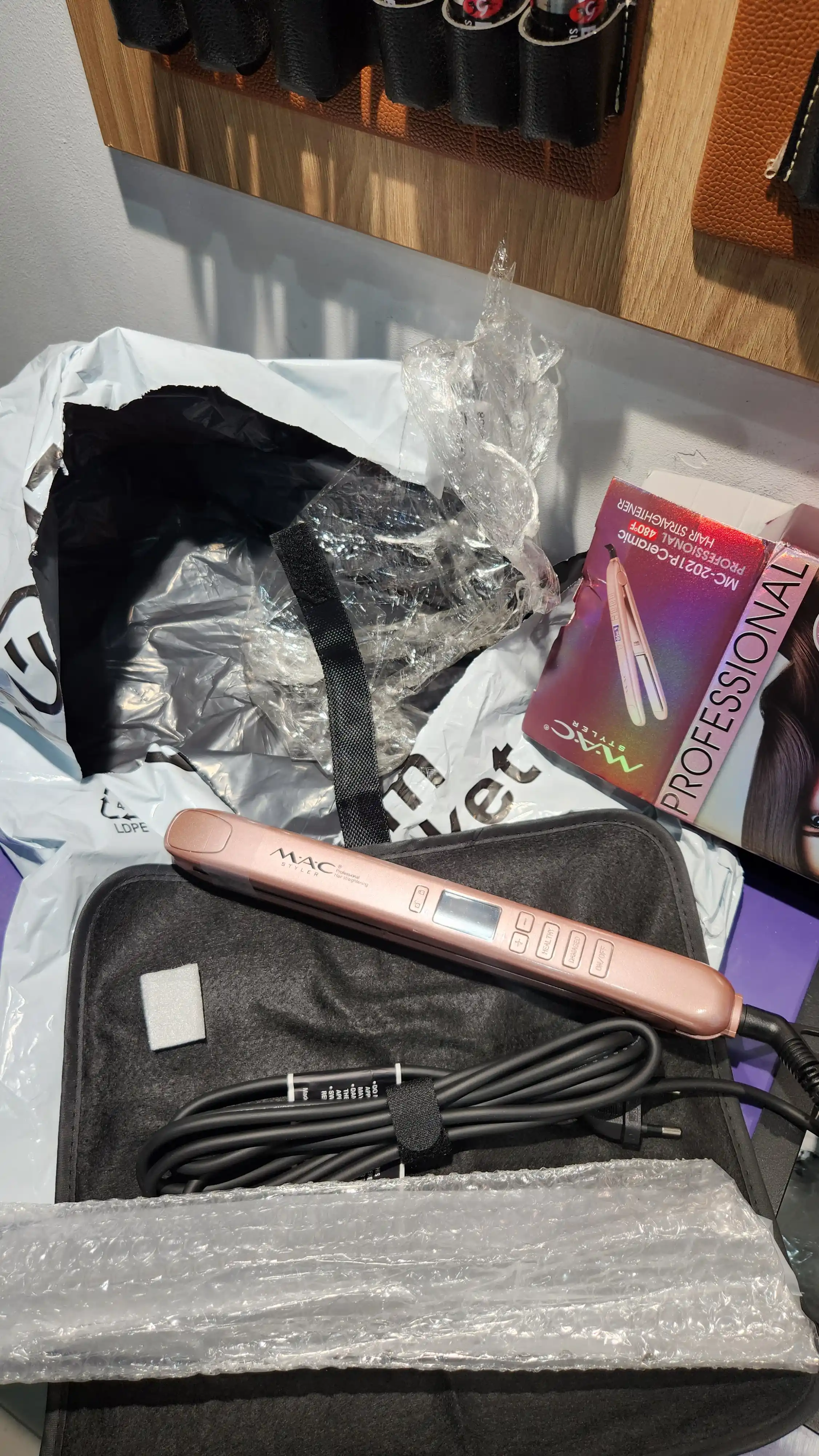 Professional Mac soch dazmol, soch tekislash uchun dazmol