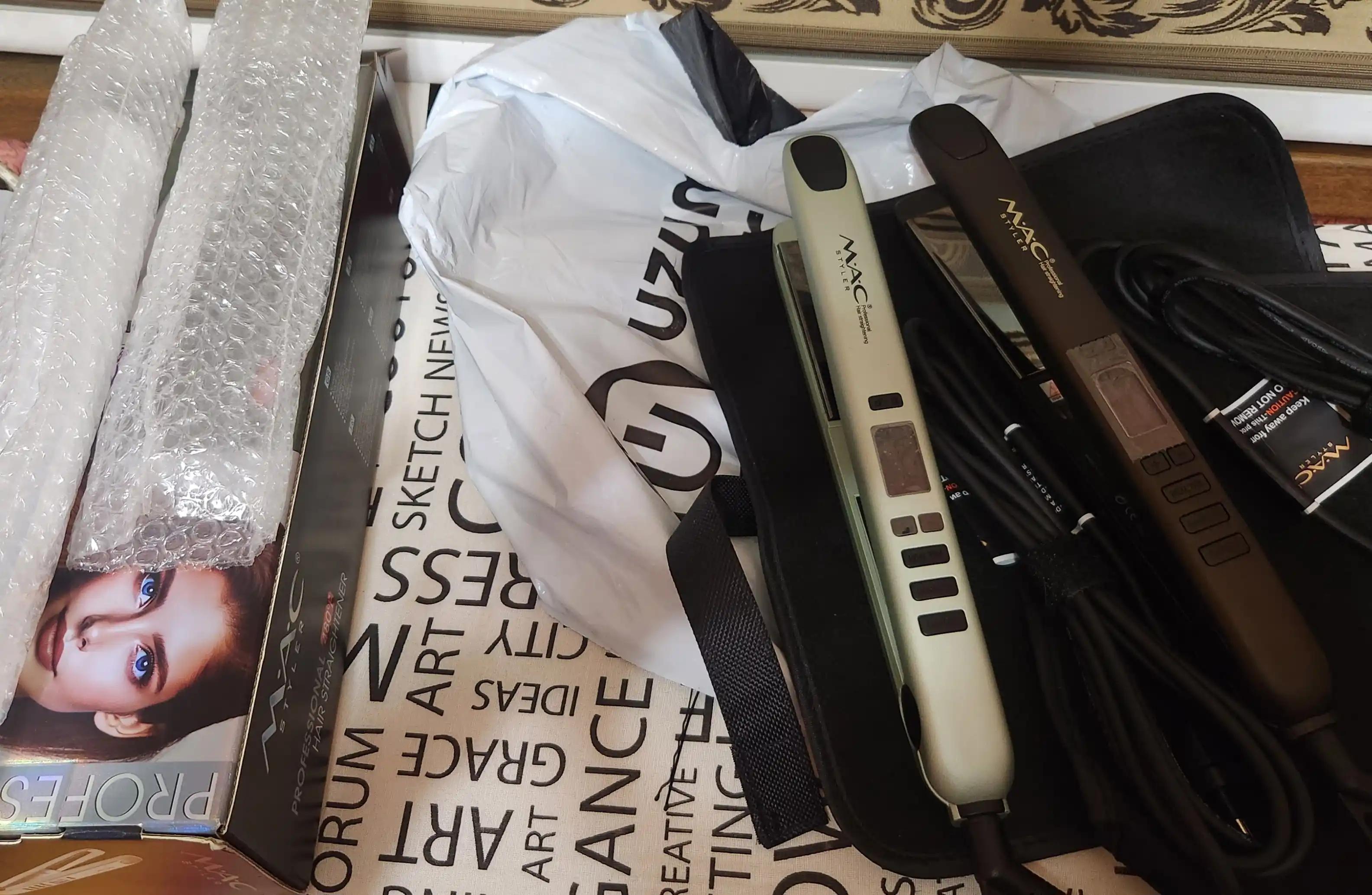Professional Mac soch dazmol, soch tekislash uchun dazmol