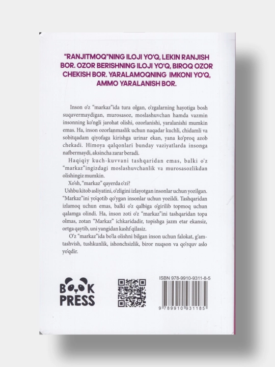 Meni ranjita olmaysiz. Mudhish psixologiya (Kitob o'zbek tilida)