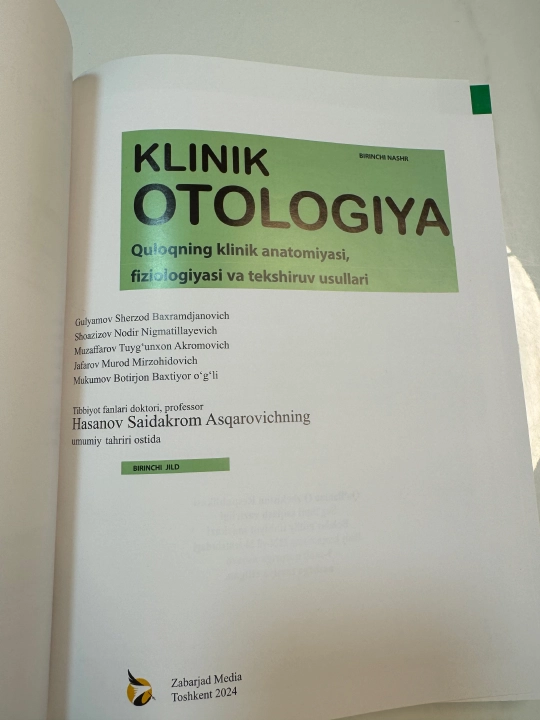 Klinik Otologiya 1-jild