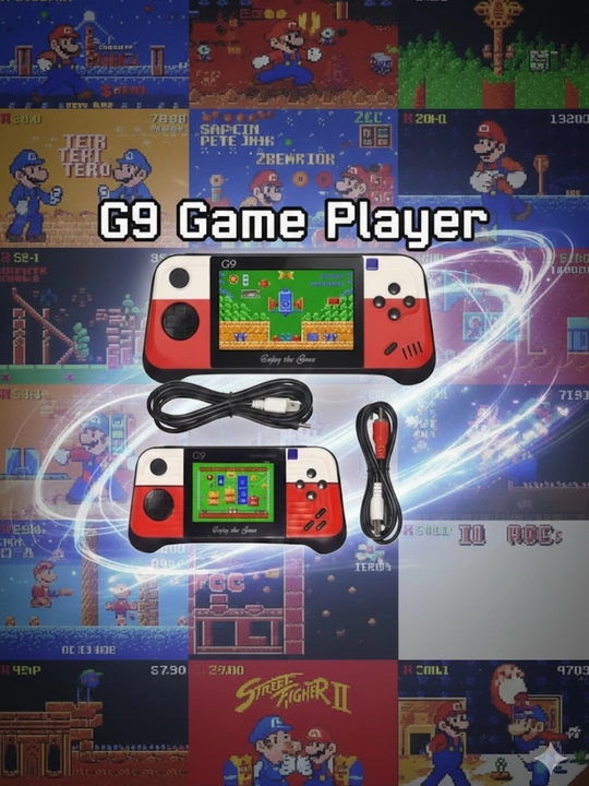 Bolalar uchun konsol G9 Game Player qo‘l o‘yin qurilmasi 500 dan ortiq ornatilgan o‘yinlar - 