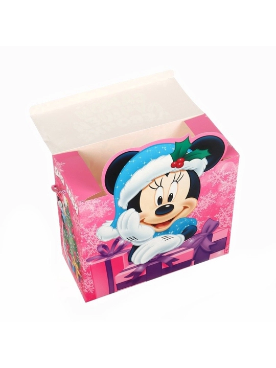 "Eng yaxshi qiz uchun" yangi yil sovg'a qutisi to'plami, 27x23x12 sm, Minnie Mouse