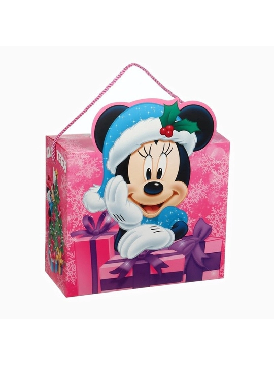 "Eng yaxshi qiz uchun" yangi yil sovg'a qutisi to'plami, 27x23x12 sm, Minnie Mouse