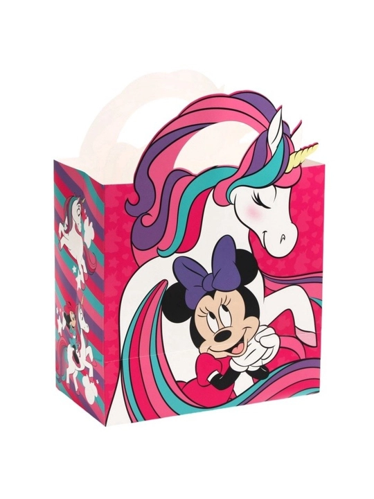 Sovg'a sumkasi, salfetka qog'ozi, 22x22x12 sm, qadoq, Minnie Mouse - 