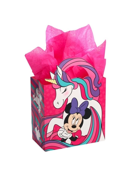 Sovg'a sumkasi, salfetka qog'ozi, 22x22x12 sm, qadoq, Minnie Mouse