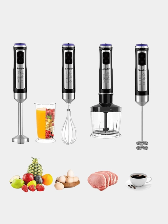 Sonifer botma blenderi, chopper, mikser, maydalagich - 6 tur, 1500 Vt gacha
