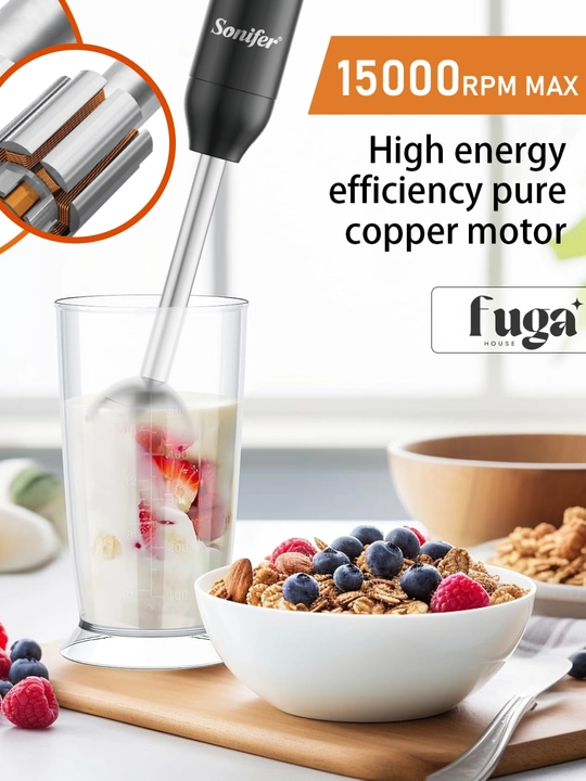 Sonifer botma blenderi, chopper, mikser, maydalagich - 6 tur, 1500 Vt gacha