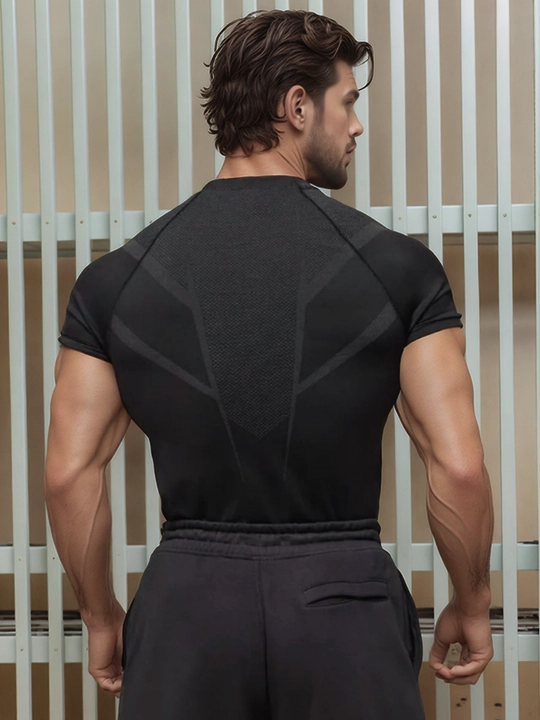 Compression rashguard, sport, erkaklar, fitnes uchun rashguard, compression futbolka