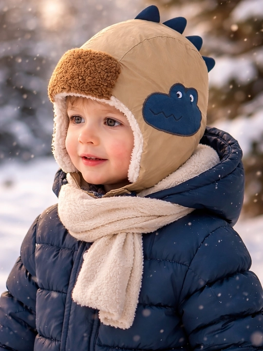 Тёплая teddy-шапка, полностью закрывает уши, мягкая и уютная - 