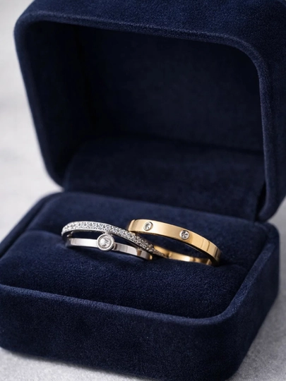 Современные кольца для женщин и девушек, тройные cartier