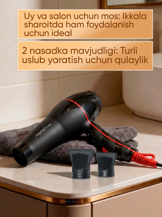 Fen MAC Styler Professional, soch quritgich, uy va salon uchun