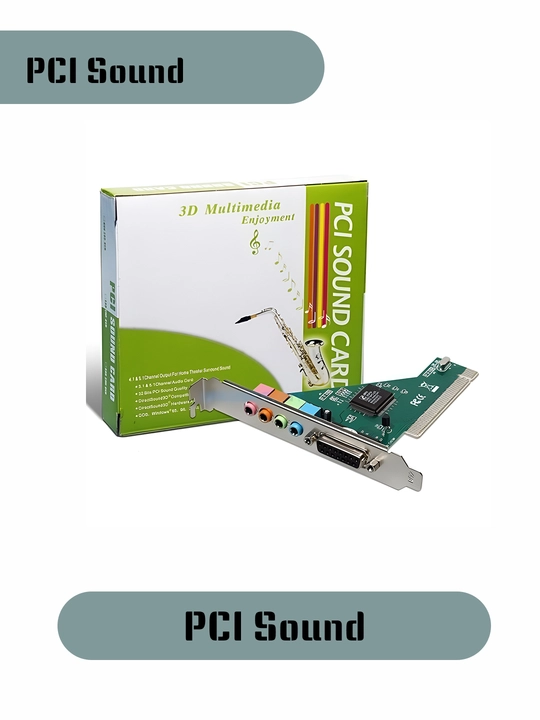 Плата расширения PCI Express Sound Card 5.1 – звуковая карта для компьютера - 