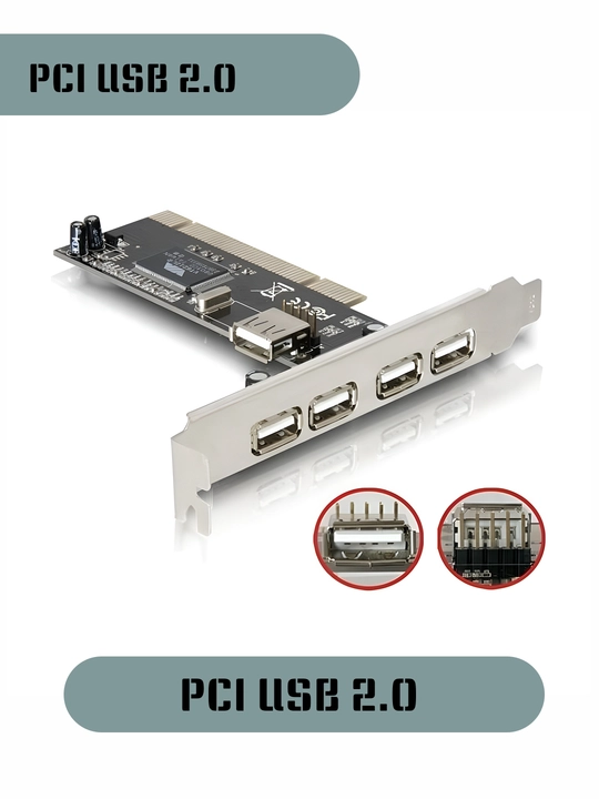 Kengaytirish kartasii PCI Express USB 2.0 5 port (4+1) - 