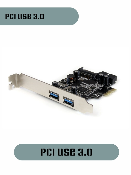 Kengaytirish kartasii PCI Express PCIe USB 3.0, 2 portli - 