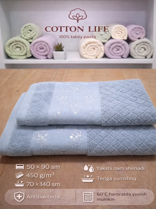 COTTON LIFE полотенце для лица и ванной, 100% хлопок, выбор семьи