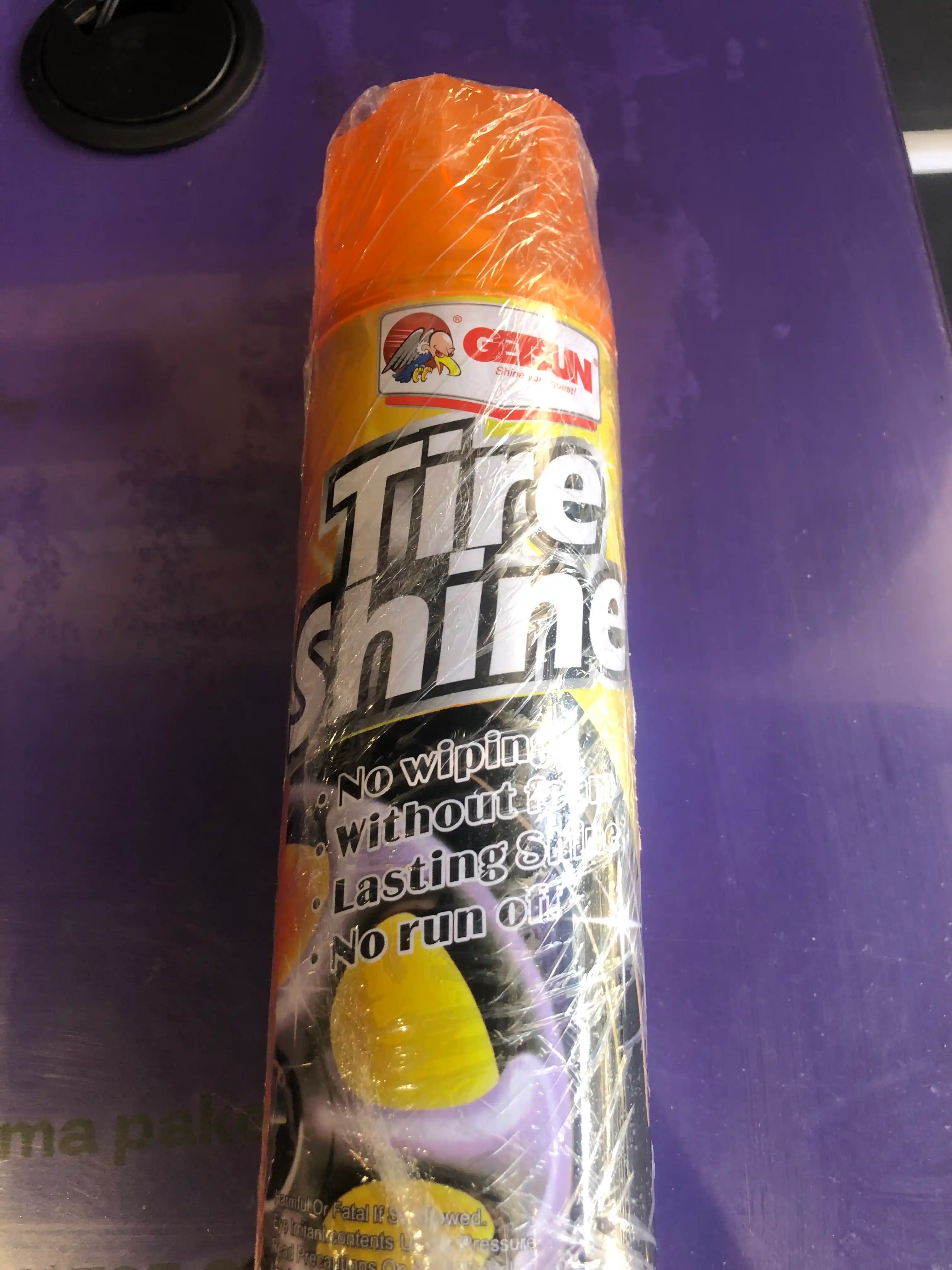 Спрей для автомобильных шин Getsun Tire Shine 500 мл — эффект глянца, чернитель шин
