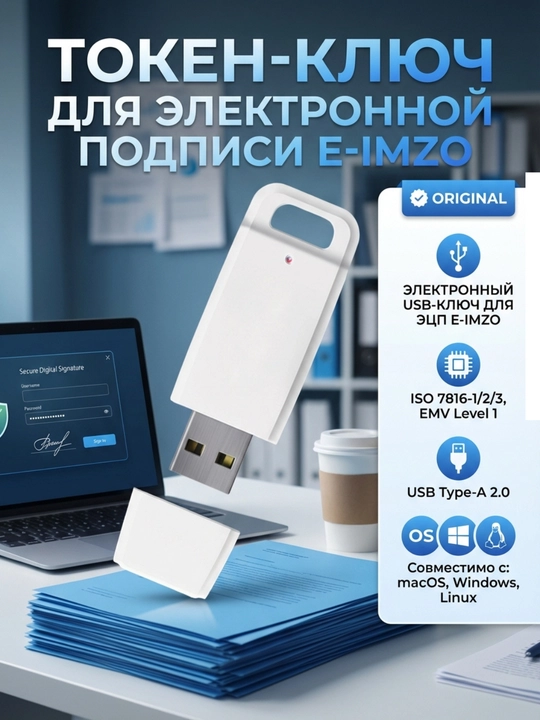 Токен-ключ для электронной подписи E-IMZO - 