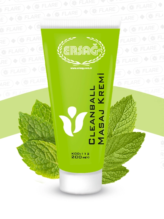 Массажный крем Ersag Cleanball с мятой, увлажняющий крем для тела - 