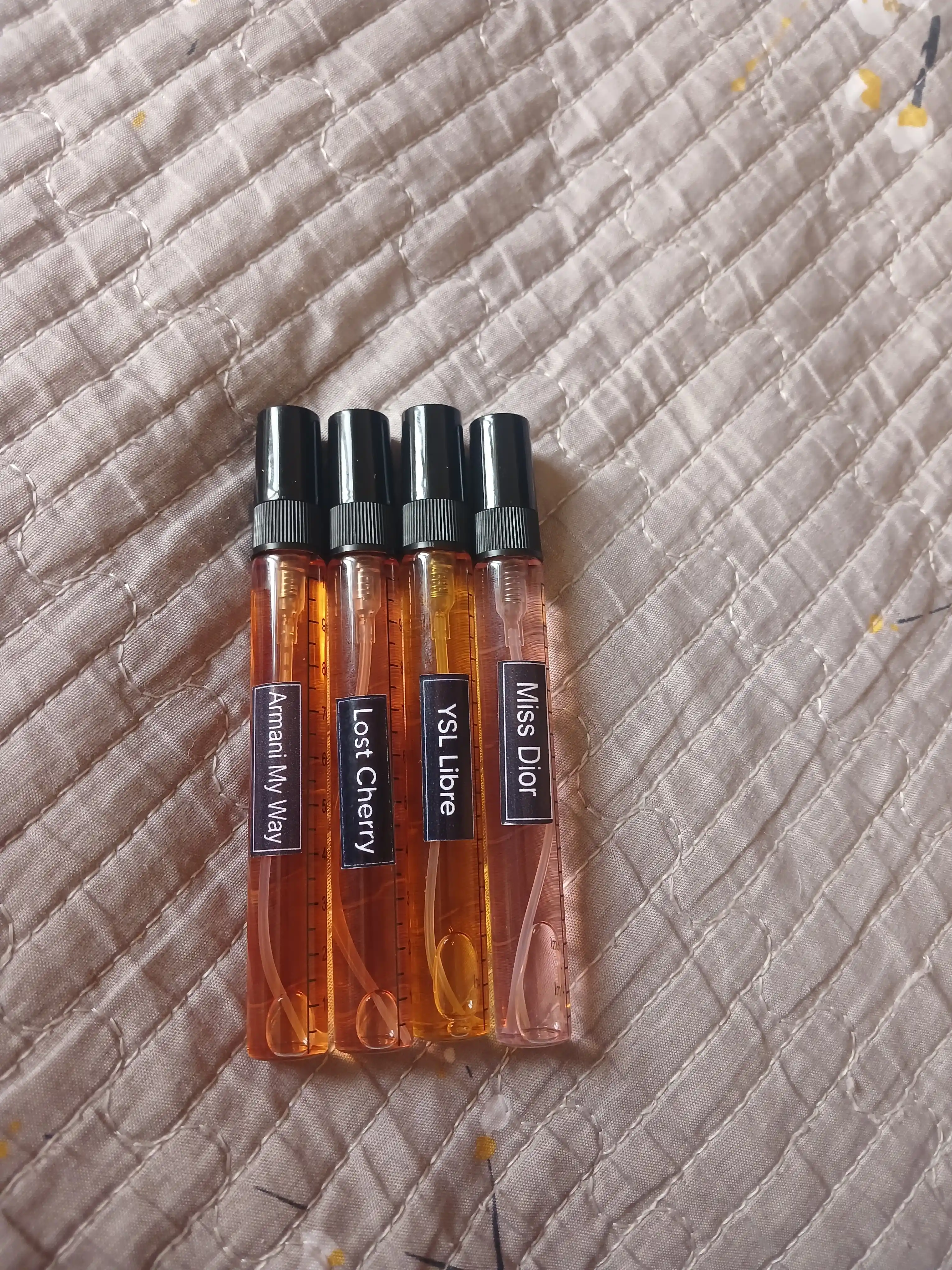 Ayollar uchun parfyum to‘plami 4 xil hid: Lost Cherry, My Way, Miss Dior, Libre