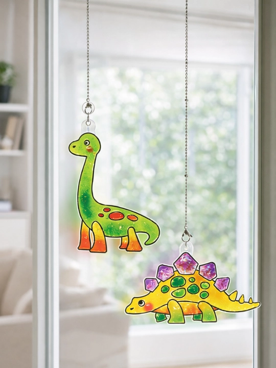 Ijodiy to‘plami, Amos Glass Deco vitraj stikerlar oynaga, 6 rang