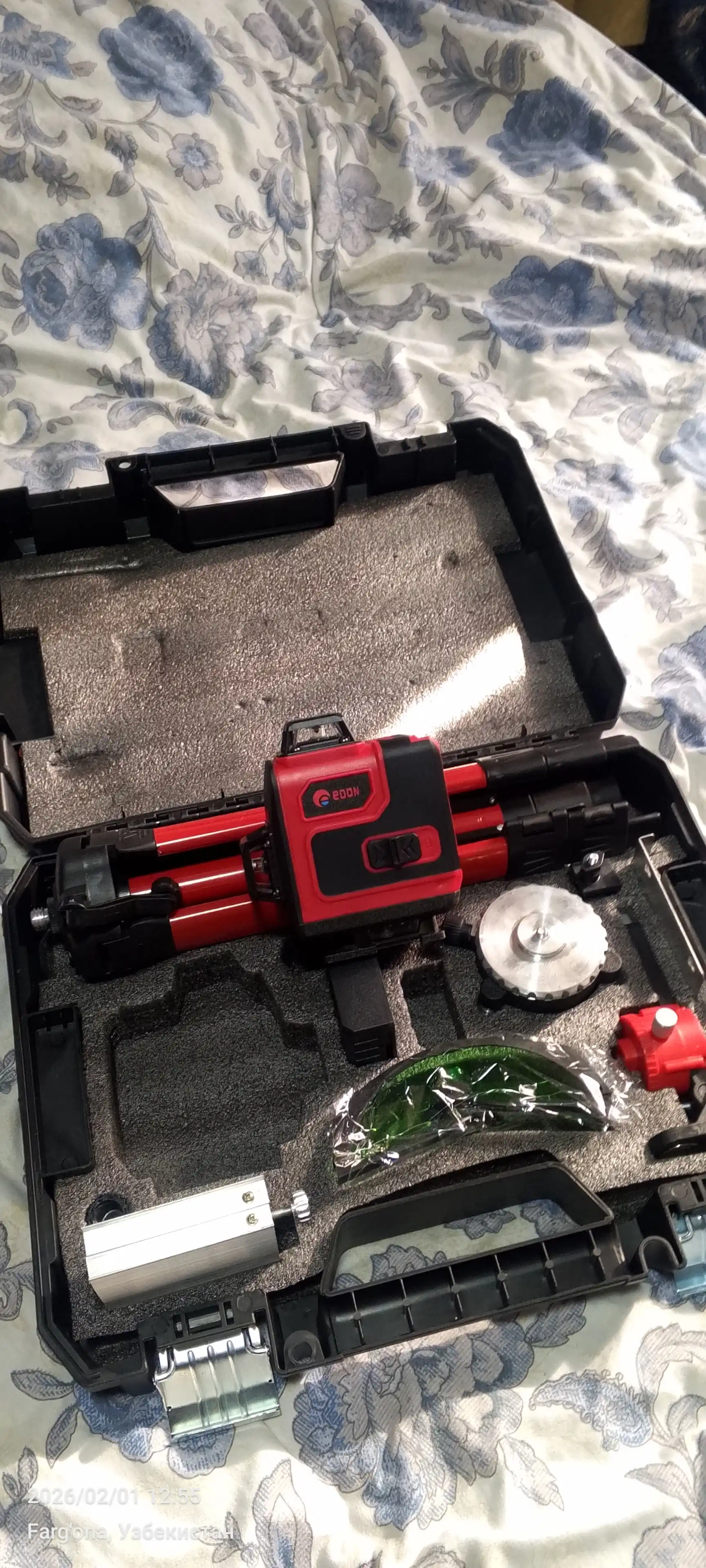 Lazer darajasi professional shtativ bilan 4D EDON