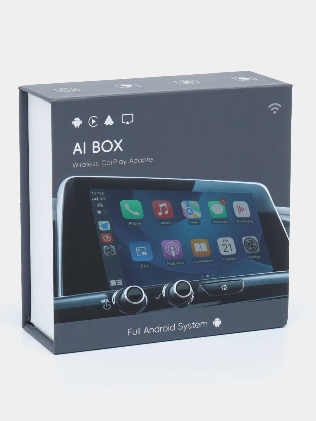 3 в 1 CarPlay Ai Box Адаптер с Android 13 и поддержкой Android Auto