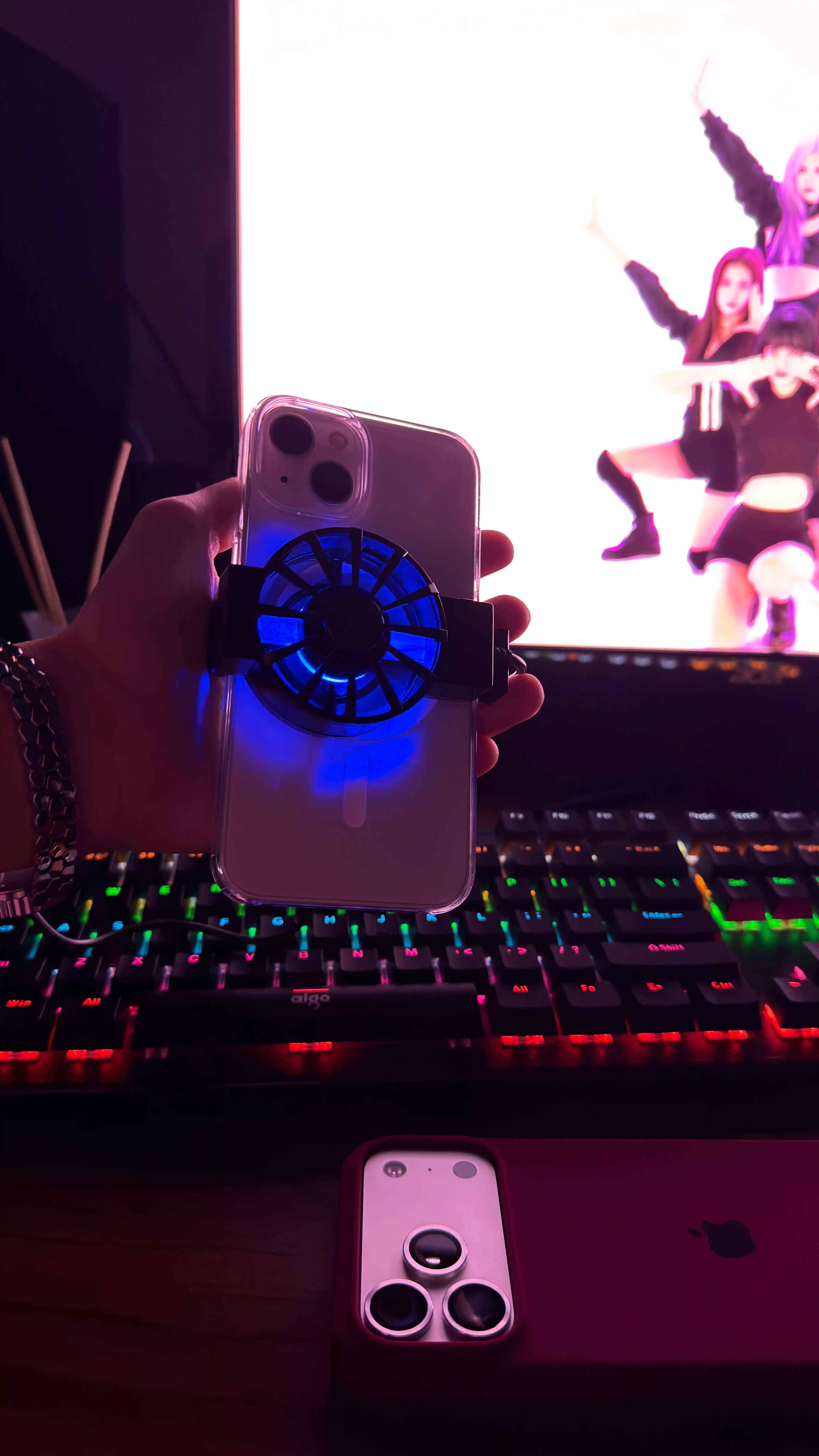 Telefon sovutgichi, PUBG va o'yinlar uchun kuler, muzlatadi -0, -15 avto