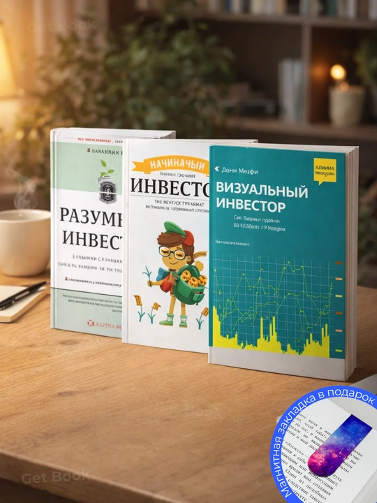 Комплект из 3 книг: Разумный инвестор, Начинающий инвестор, Визуальный инвестор - 