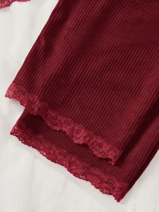 Pijama ayollar uchun 3x1, ayollar uy kiyimi to‘plami, gulli troyka – top, shim va shortik