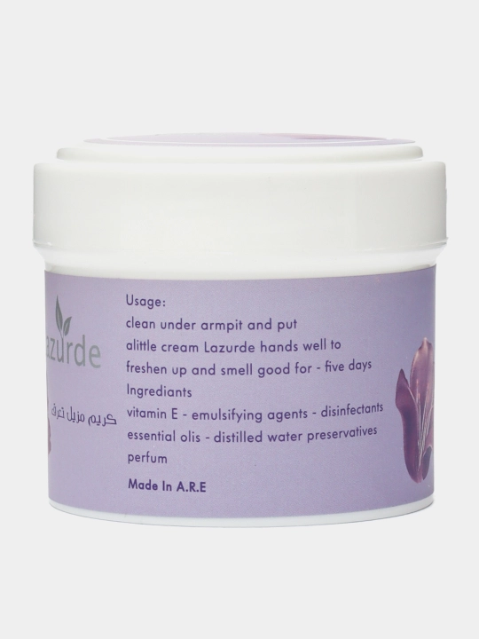 Lazurde ayol dezodoranti, ter hidiga qarshi antiperspirant kremi, 50 gr