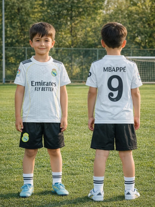 Детские футбольная форма Real Madrid, для домашних и выездных матчей