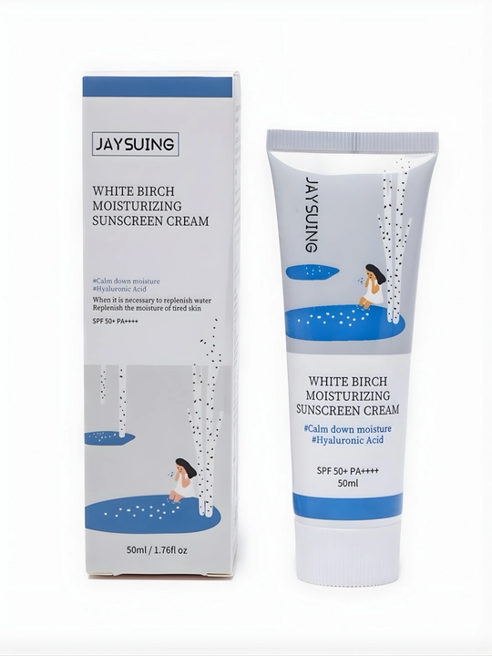 Quyoshdan himoya kremi Jaysuing White Birch Moisturizing Sunscreen Cream, SPF 50+, PA++++, 50 ml - 
