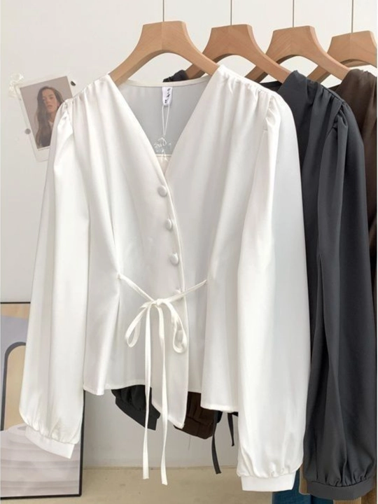 Женская рубашка oversize, c длинным рукавом, свободный крой, летняя рубашка