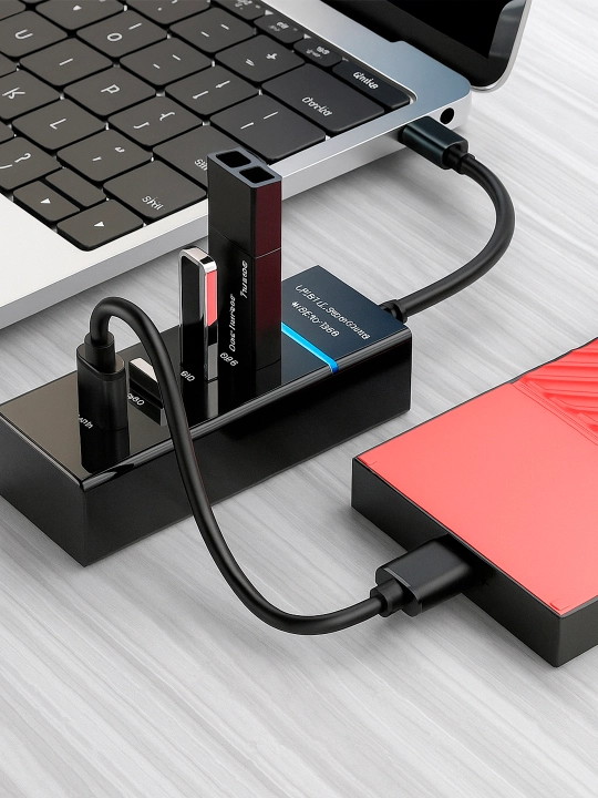 USB / Type-C HUB port ko‘paytirgich — ko‘p portli adapter