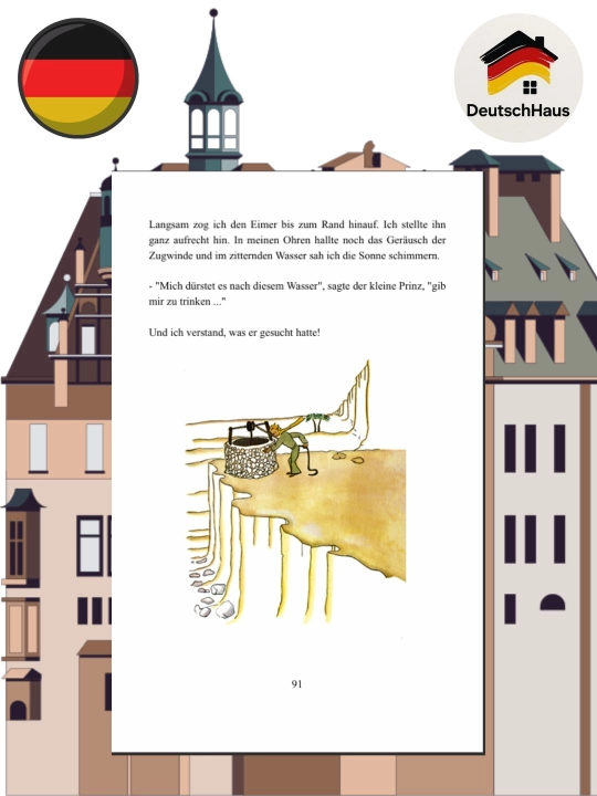 Der Kleine Prinz – “Маленький принц” на немецком, яркое издание, без CD