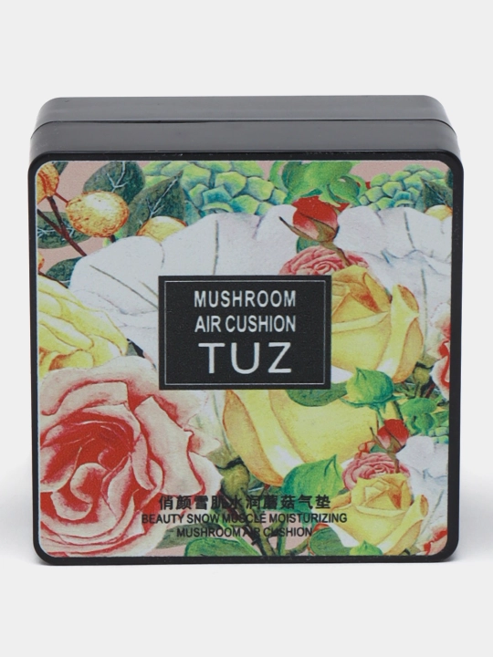 Tonal BB krem kushon TUZ Mushroom Air Cushion, yuz uchun, upa, namlovchi, 12 g - 