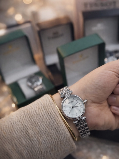 Элегантные женские часы Tissot — DLBM-WOMENTISSOT-БЕЛЫЙ
