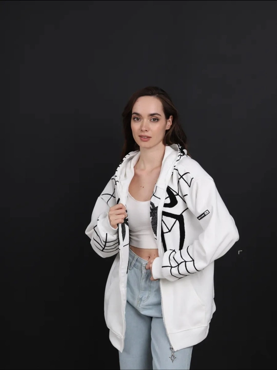 Xudi zip Unisex, o‘rgimchak odam, paxtadan, katta, unisex, marvel, XB, unisex
