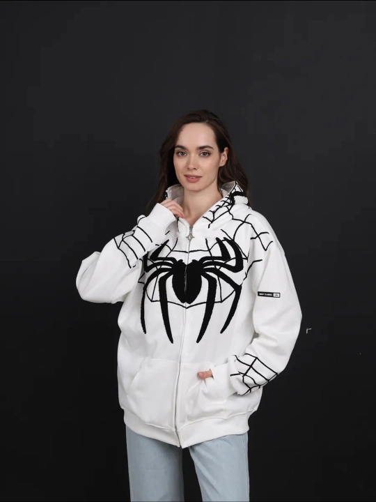 Xudi zip Unisex, o‘rgimchak odam, paxtadan, katta, unisex, marvel, XB, unisex