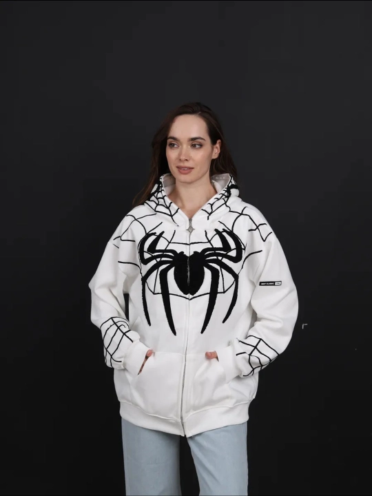 Xudi zip Unisex, o‘rgimchak odam, paxtadan, katta, unisex, marvel, XB, unisex