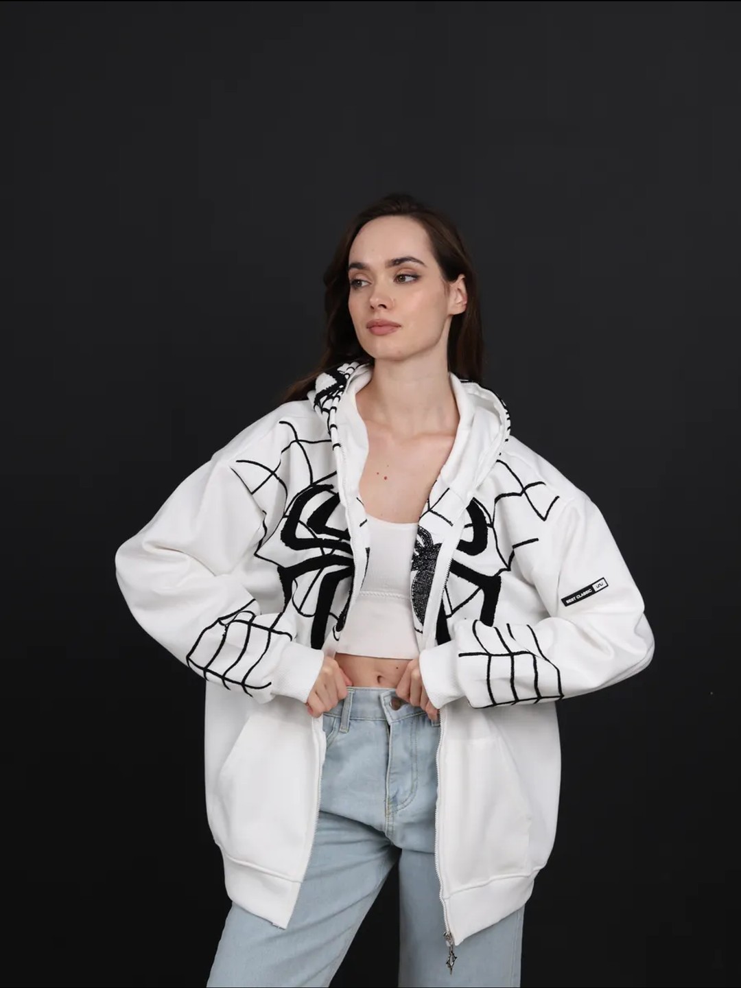 Xudi zip Unisex, o‘rgimchak odam, paxtadan, katta, unisex, marvel, XB, unisex