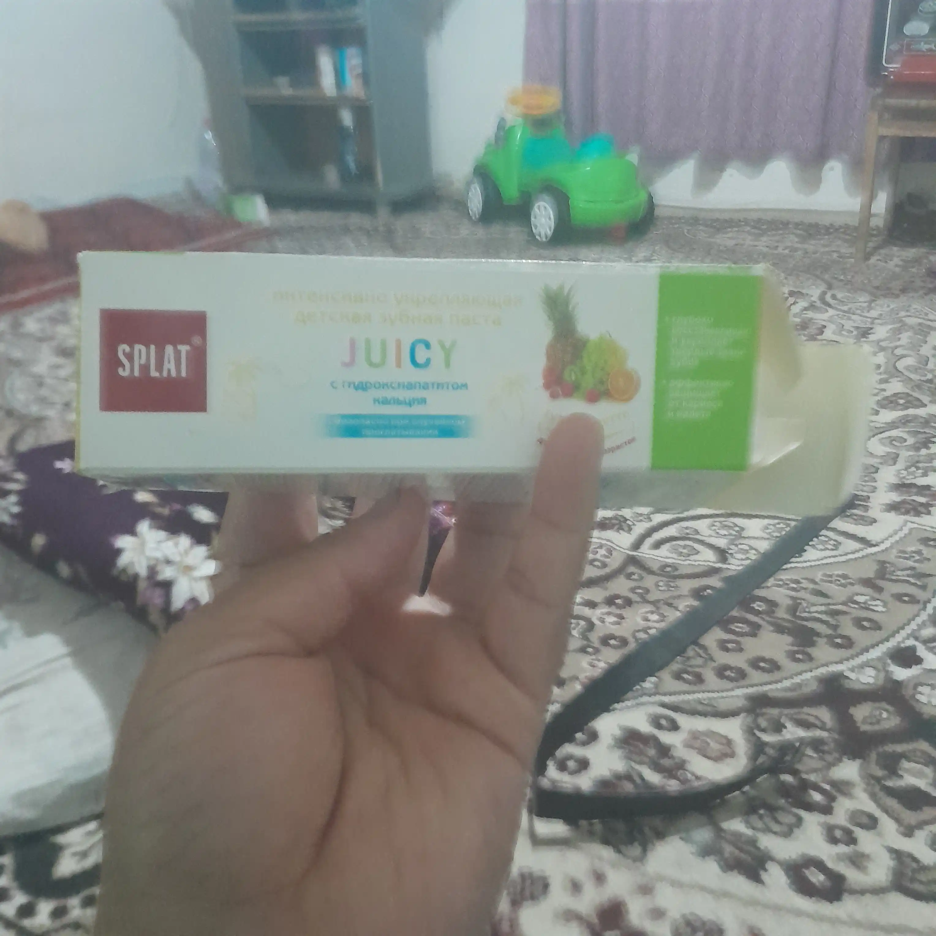 Зубная паста детская Splat Juicy, с гидроксиапатитом Тутти-фрутти, 35 мл