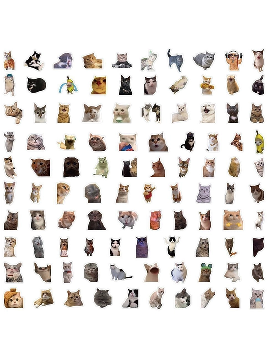 Набор декоративных стикеров разных дизайнов. Наклейки, стикеры INS, девушки, эстетика, аниме