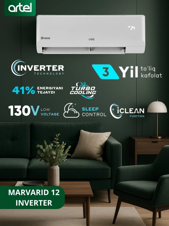 Invertorli konditsioner, Artel Marvarid 12BE