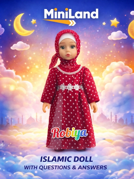Кукла Мусульманка ROBIYA для девочек в хиджабе, обучающая 
