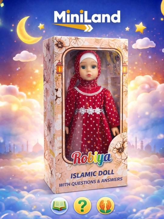 Hijobli qizlar uchun ROBIYA musulmon qo'g'irchog'i, tarbiyaviy - 